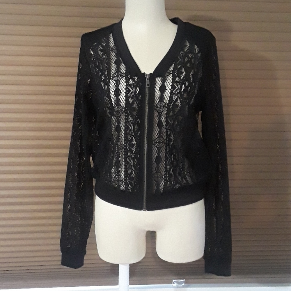 Black lace jacket